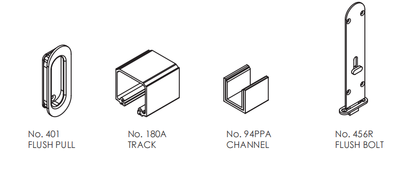 Interior Folding: Interfold 50 For Top Hung Interior Folding Systems. Max 50kg Each
