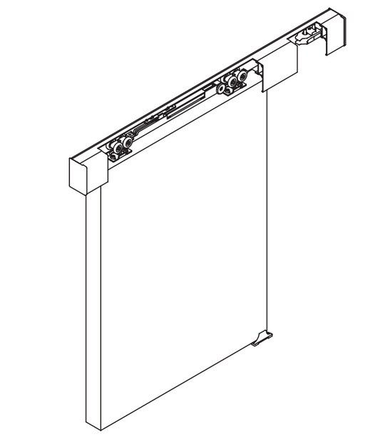 Surface Sliding: Single Run 60 For Top Hung Sliding Panels. Max 60kg Each