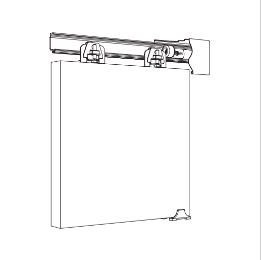Surface Sliding: Sprintline 30 For Top Hung Sliding Panels. Max 30kg Each